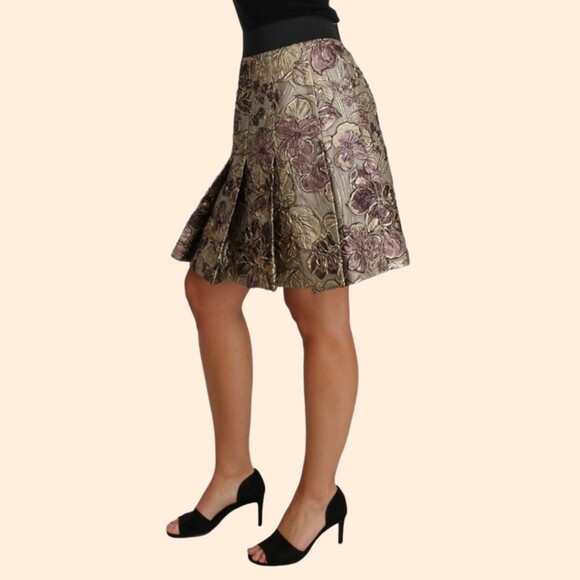 Dolce Gabbana Floral Mini Skirt - Picture 1 of 8